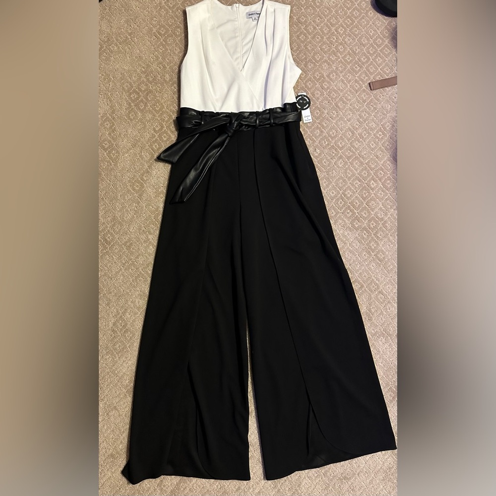 Black and white jumpsuit
